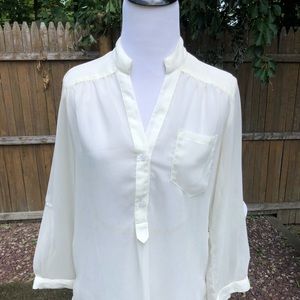 Nasty Gal Sheer Tunic Blouse